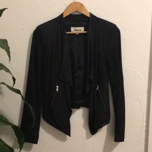 BB Dakota - black faux suede jacket